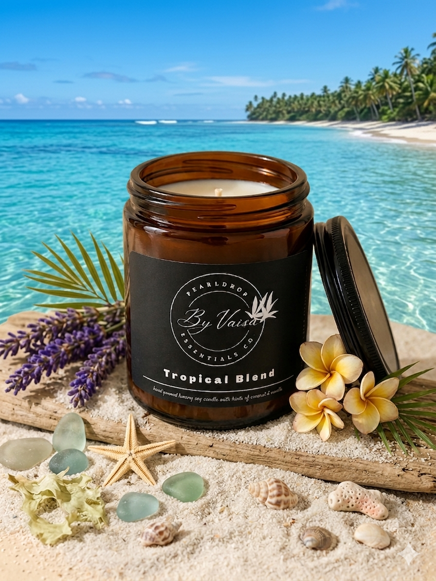 Tropical Blend hand-poured soy candle